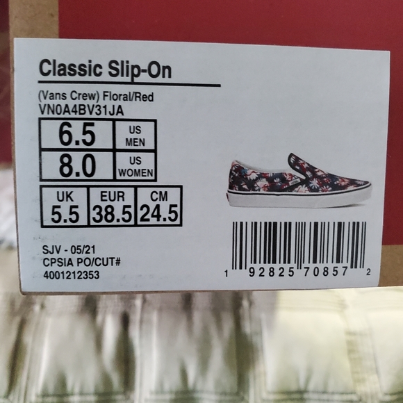 Vans Crew Floral 💐🌼 Classic slip-on (CL) - Picture 3 of 14